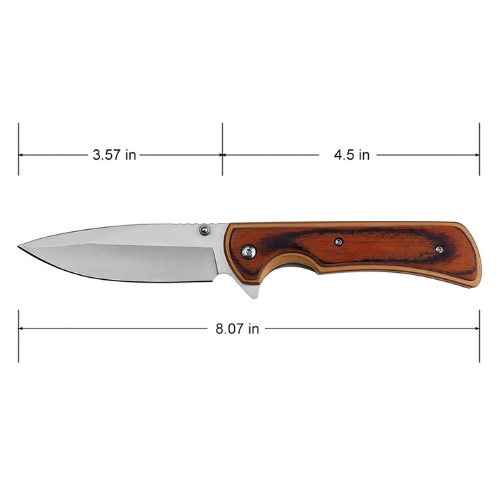 NAVAJA ELK RIDGE  DARK BROWN WOOD OVERLAY 8.07"