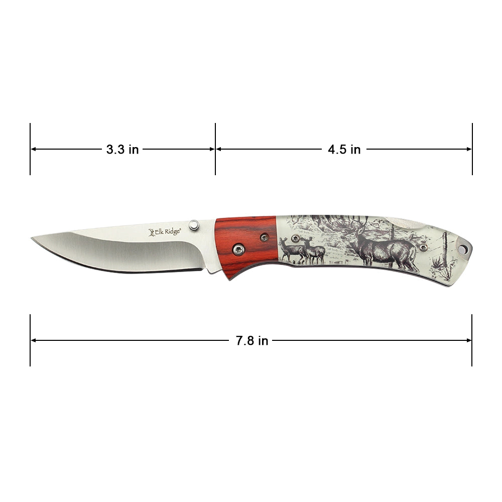 NAVAJA Elk Ridge 7.80" WOOD DEER