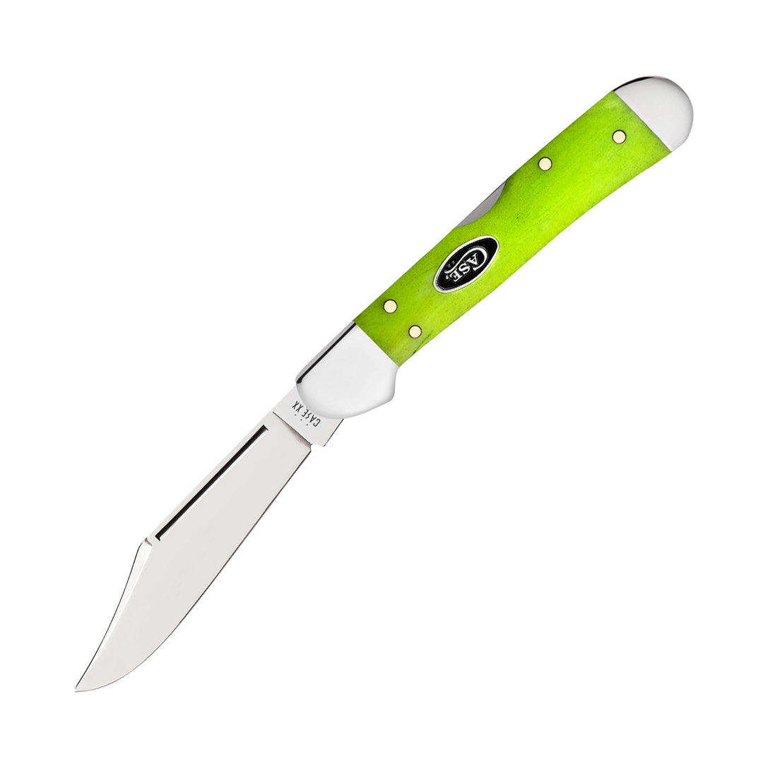 NAVAJA CASE GREEN APPLE BONE MINI COPPERLOCK