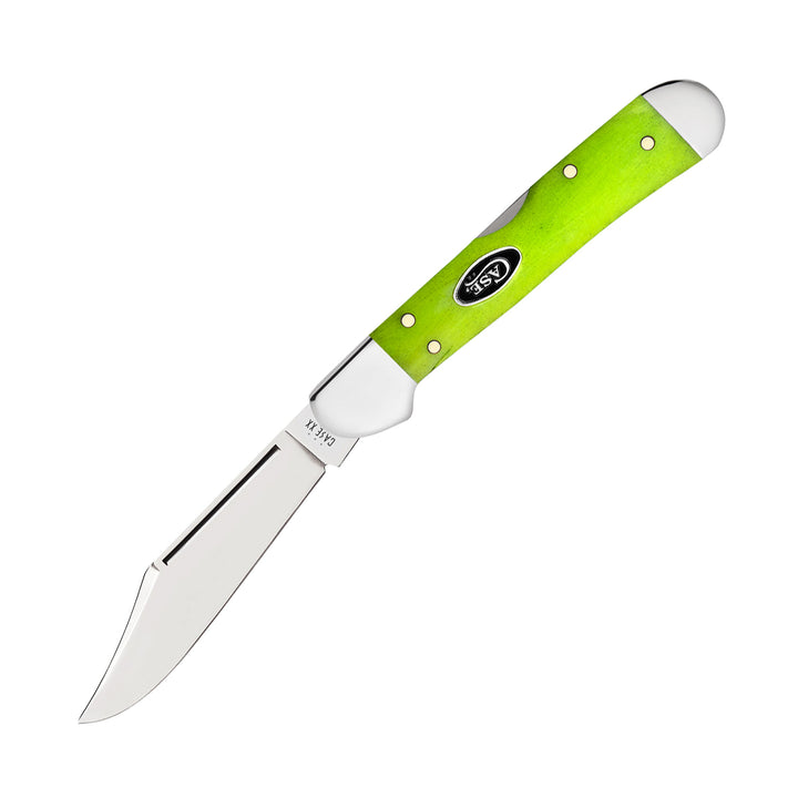 NAVAJA CASE GREEN APPLE BONE MINI COPPERLOCK