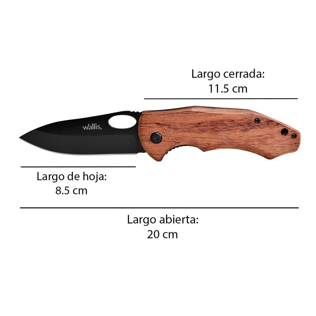 NAVAJA MANGO WOOD PALISANDRO 8.5CM CON CLIP