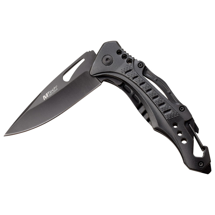 NAVAJA MTECH 8.25" ANODIZED ALUMINUM HANDLE ALL BLACK