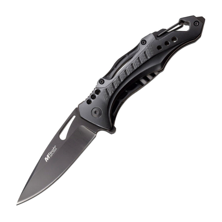 NAVAJA MTECH 8.25" ANODIZED ALUMINUM HANDLE ALL BLACK