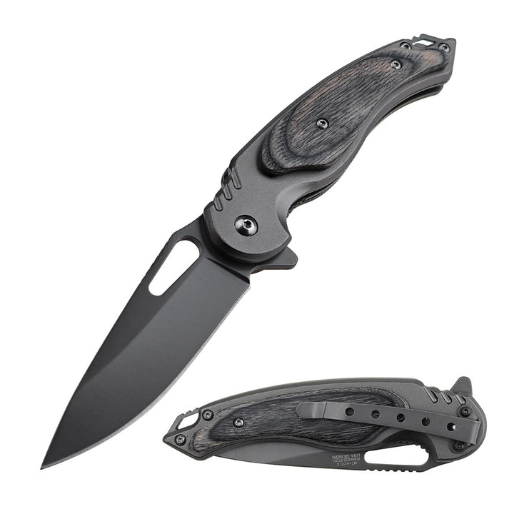 NAVAJA MTECH LINER LOCK 8.07" WOOD GRAY SATIN
