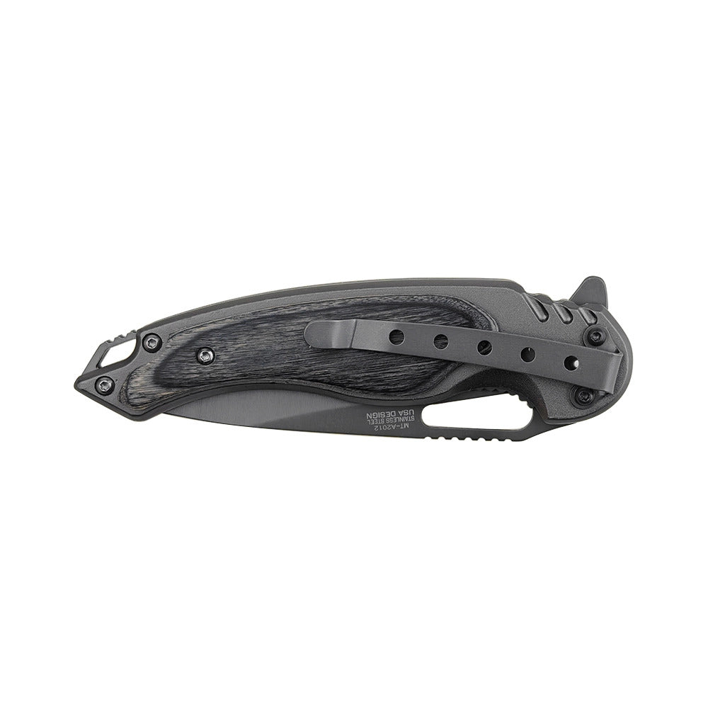 NAVAJA MTECH LINER LOCK 8.07" WOOD GRAY SATIN