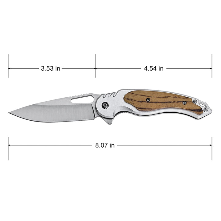 NAVAJA MTECH Liner Lock 8.07" WOOD Satin