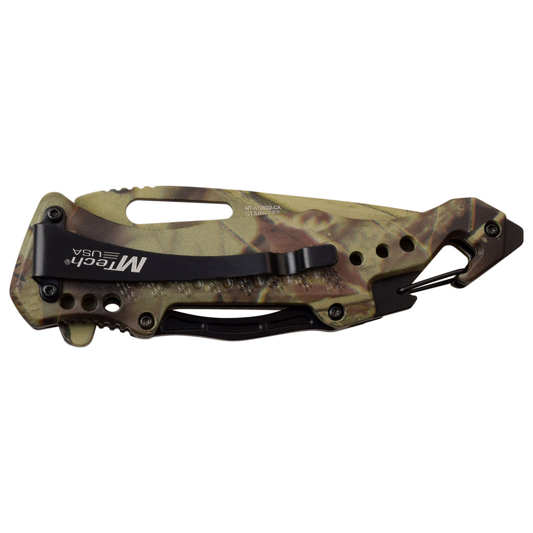 NAVAJA MTech USA Bottle Opener 8.25" Wood Camo