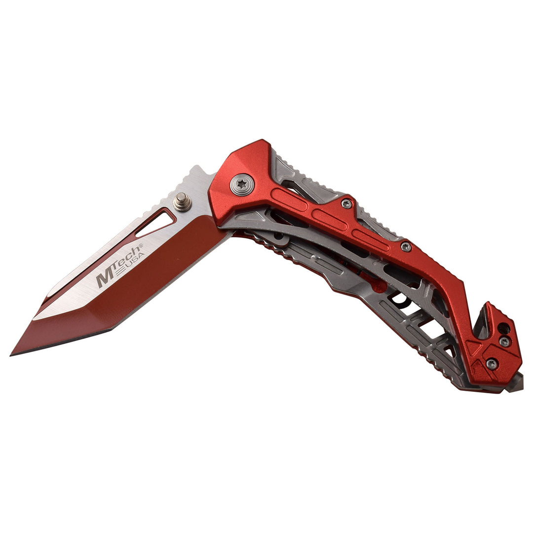 NAVAJA MTech USA SEAT BELT CUTTER  7.75" BLACK & RED