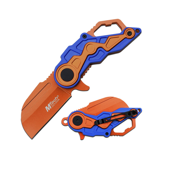 NAVAJA Mtech USA Cleaver 6" ORANGE/BLUE