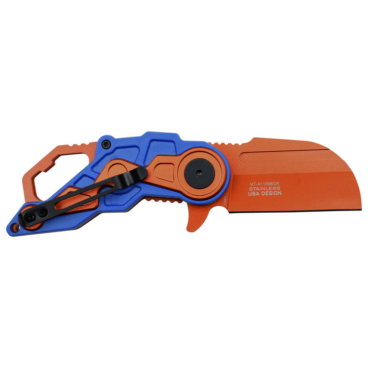 NAVAJA Mtech USA Cleaver 6" ORANGE/BLUE