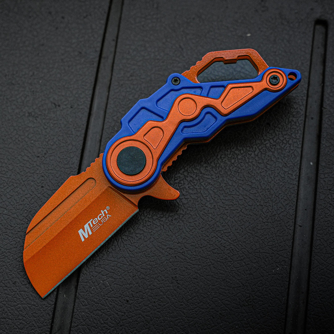 NAVAJA Mtech USA Cleaver 6" ORANGE/BLUE
