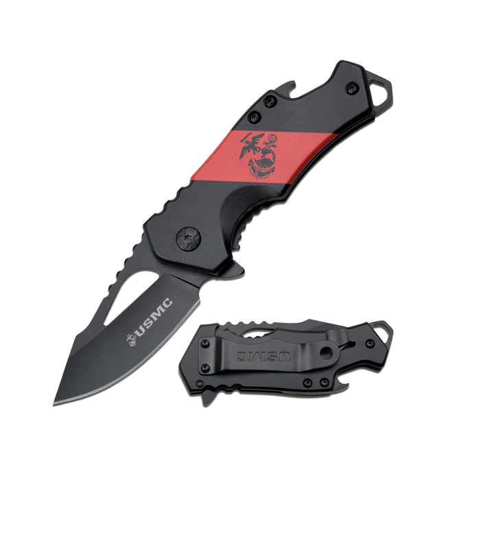 NAVAJA OEM USMC 6.00" BLACK/RED US Marines Graphic
