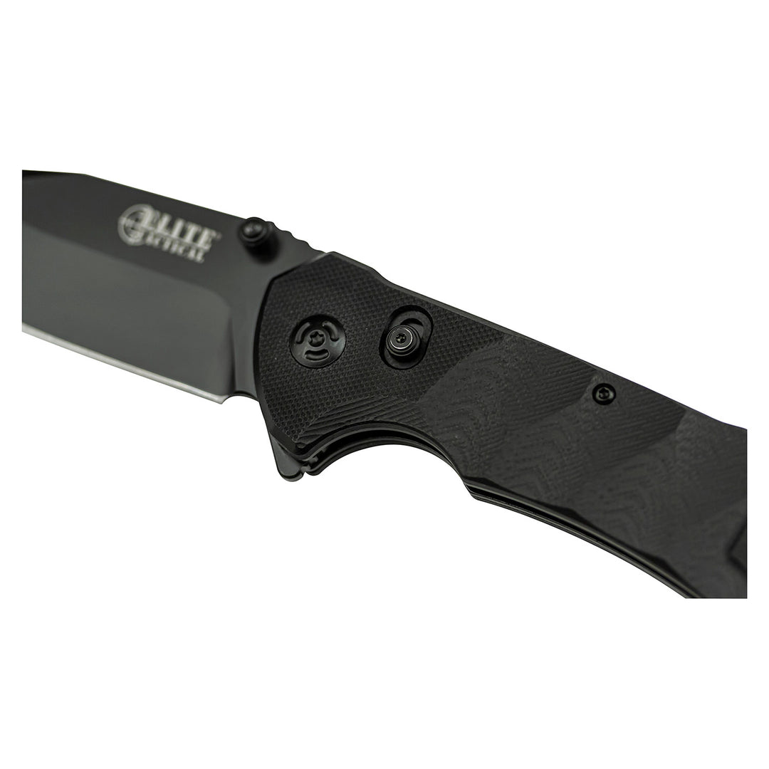 NAVAJA PARALLAX 8.25" Elite Tactical BLACK DROP POINT