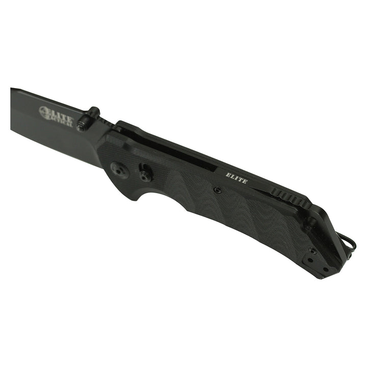 NAVAJA PARALLAX 8.25" Elite Tactical BLACK DROP POINT