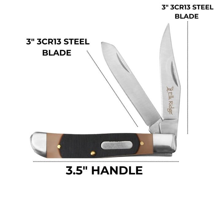 NAVAJAS ELK RIDGE Gentleman's Trapper SPEY POINT BLADE 6.50"