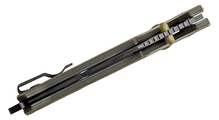 NAVAJA SOG TRIDENT AT OLIVE DRAB PARTIALLY SERRATED