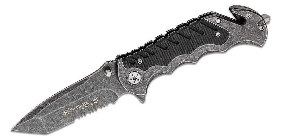 NAVAJA S&W Border Guard 10S Tanto Serrated