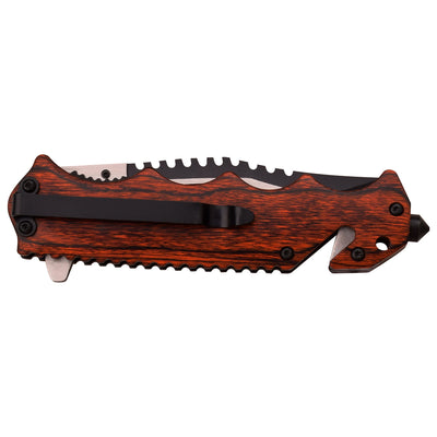 NAVAJA Tac-Force4.5" CLOSED  BROWN PAKKAWOOD HANDLE