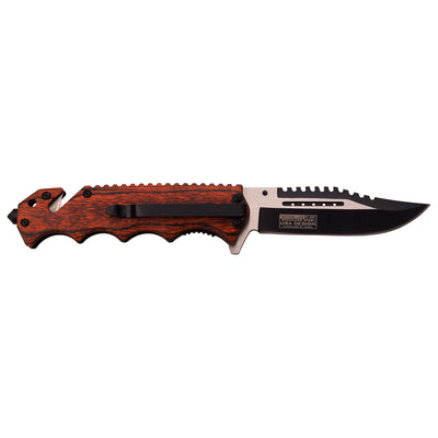 NAVAJA Tac-Force4.5" CLOSED  BROWN PAKKAWOOD HANDLE