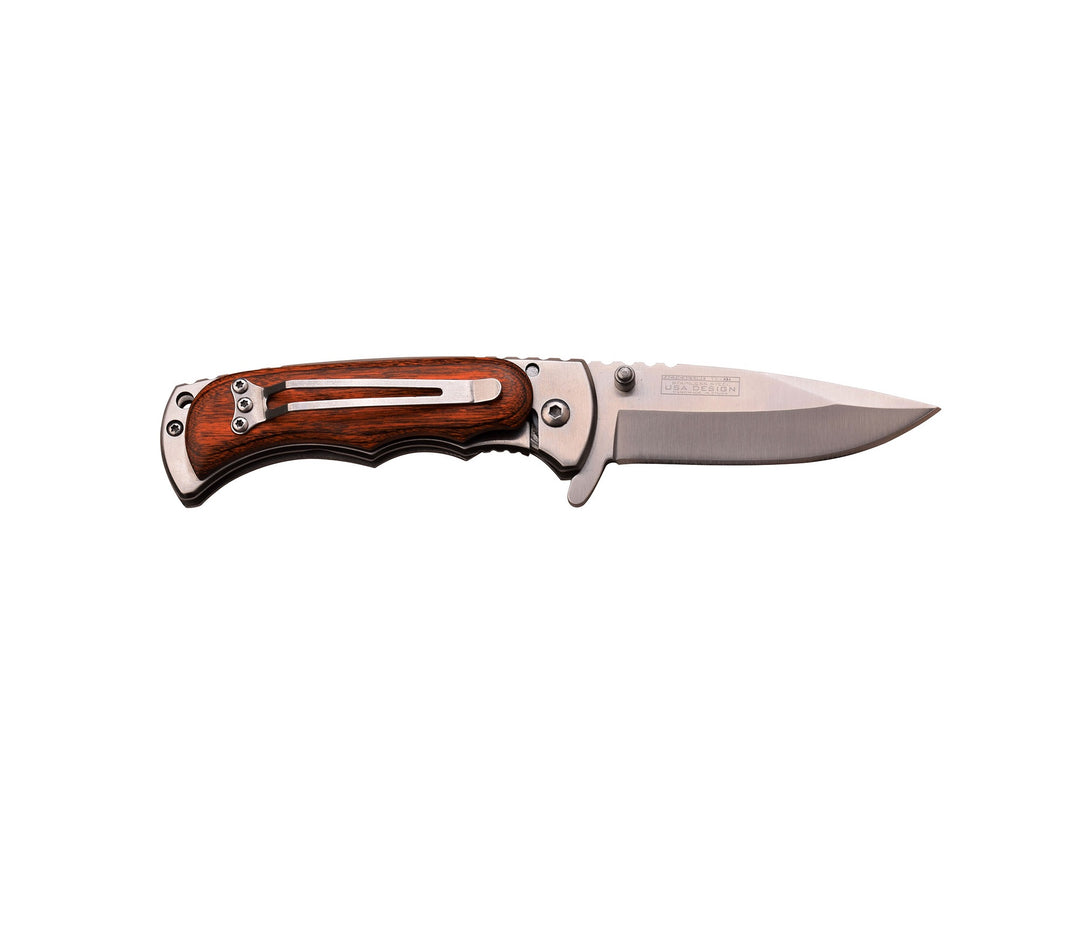 NAVAJA Tac-Force Finger Flipper 7" Brown Wood