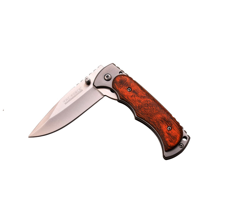 NAVAJA Tac-Force Finger Flipper 7" Brown Wood