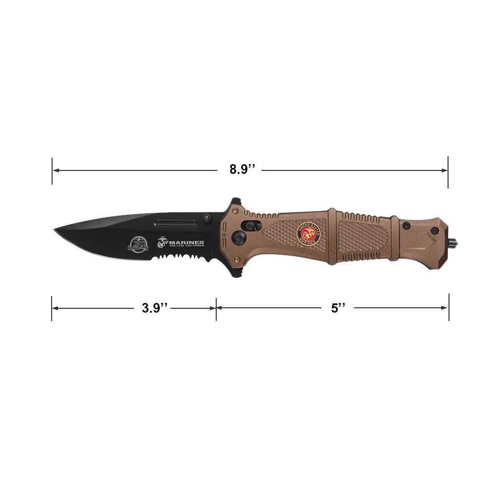 NAVAJA USMC 8.90" COYOTE, Black Oxidized