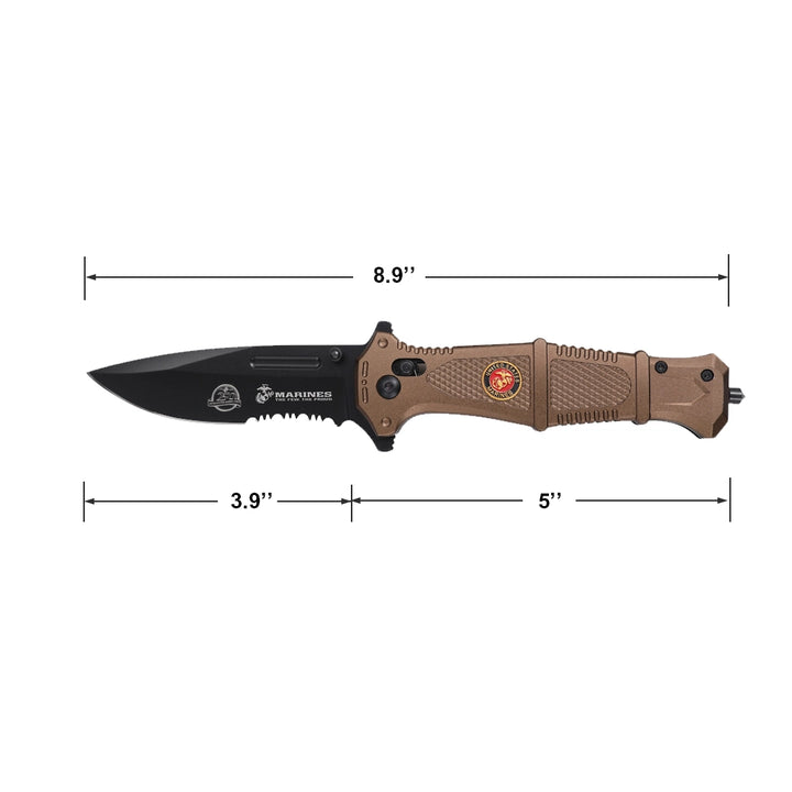NAVAJA USMC 8.90" COYOTE, Black Oxidized
