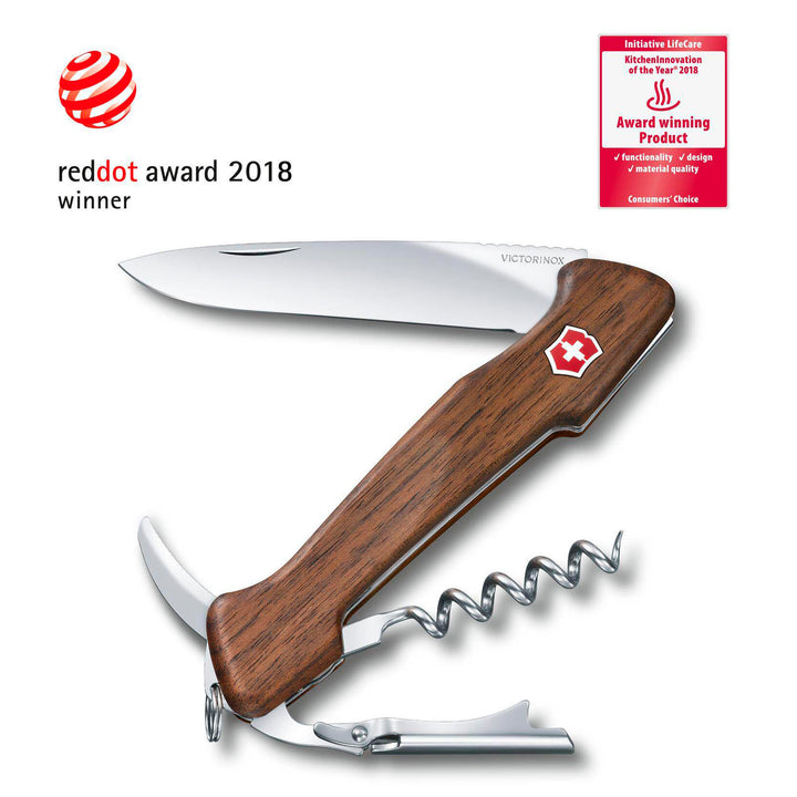NAVAJA WINE MASTER Walnut Wood 6 Funciones 130mm Victorinox