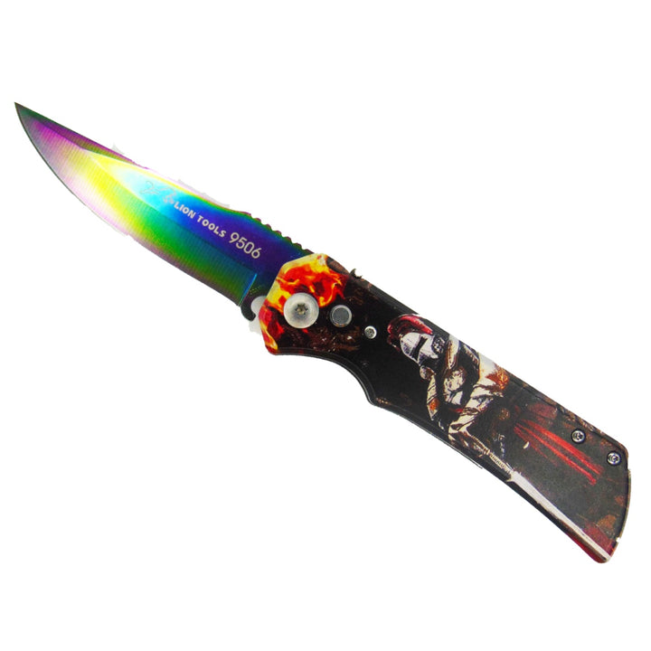 NAVAJA 3 1/2" HOJA TORNASOL MANGO GUERRERO