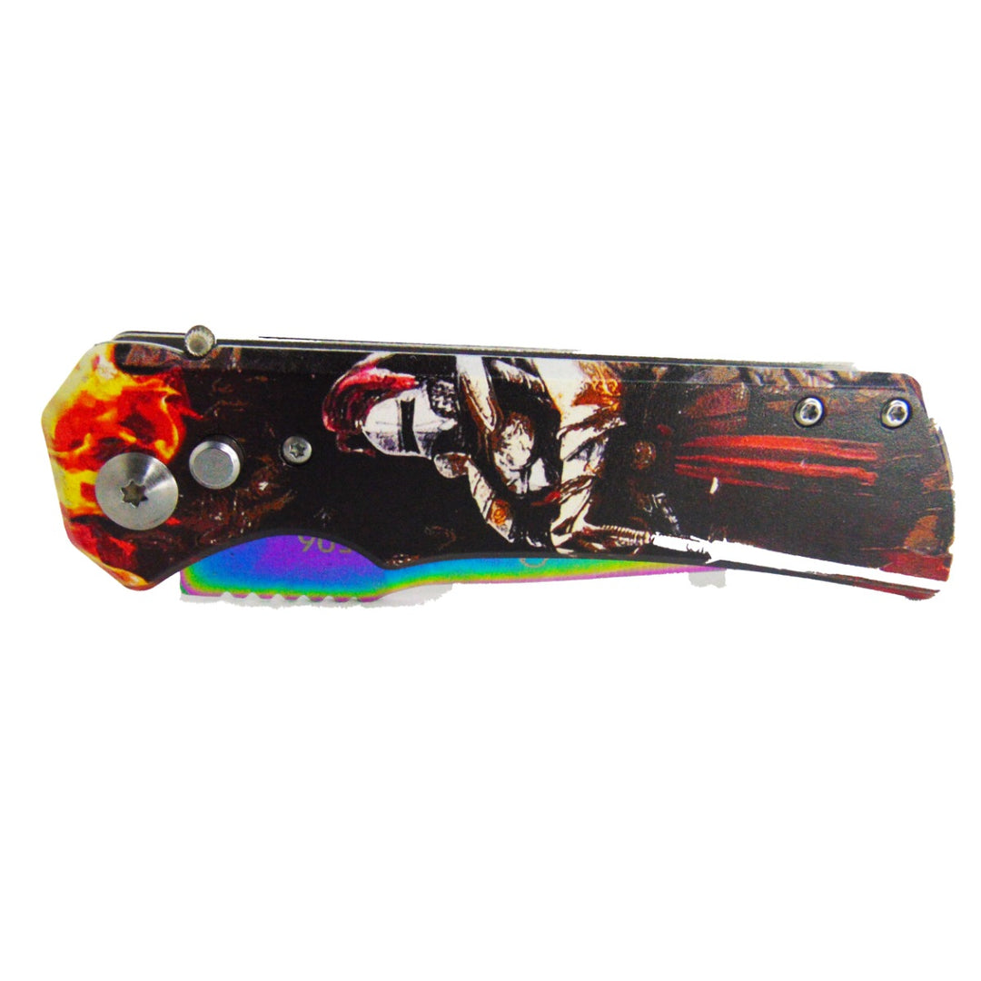 NAVAJA 3 1/2" HOJA TORNASOL MANGO GUERRERO