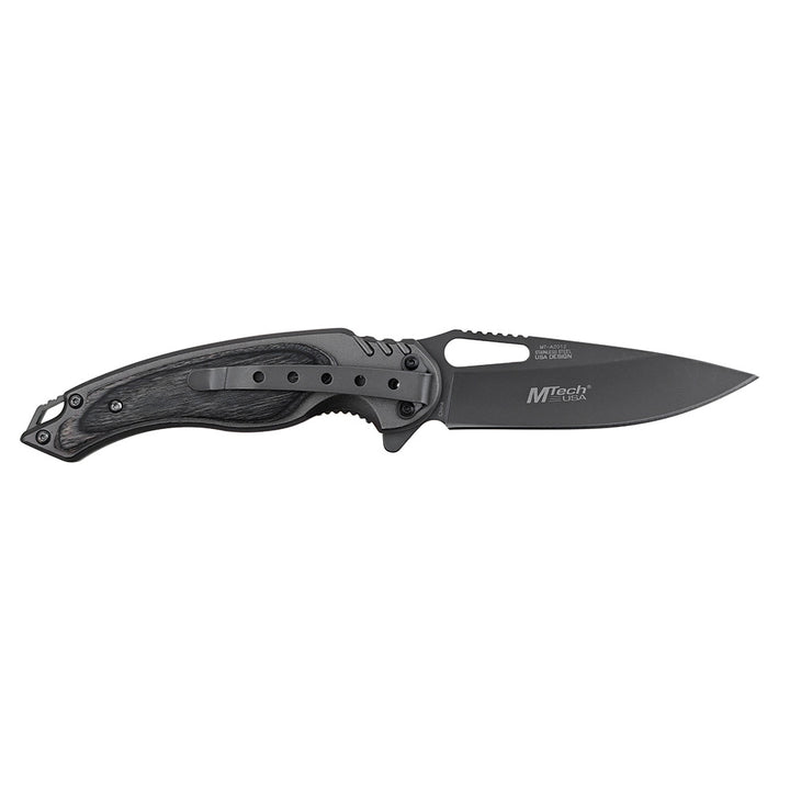 NAVAJA MTECH LINER LOCK 8.07" WOOD GRAY SATIN