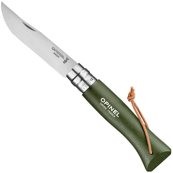 NAVAJA OPINEL No.08 Stainless Steel FOREST GREEN con correa