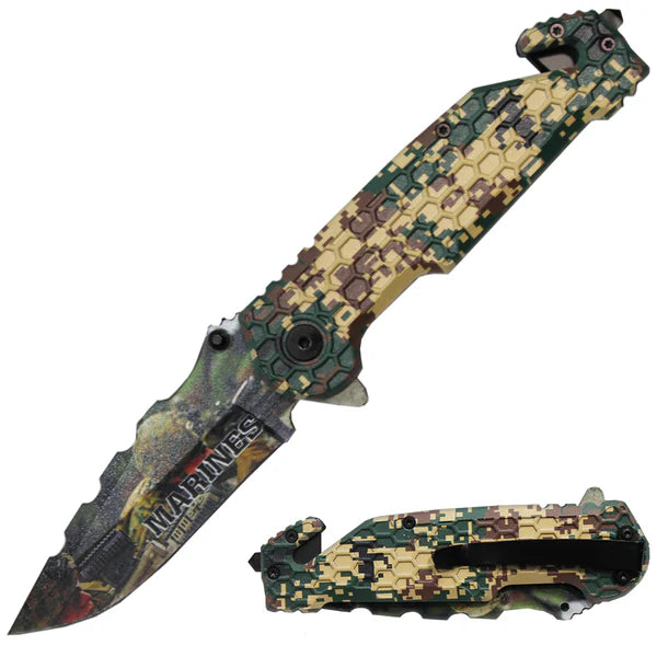 Navaja 4.75" Serviceman Camo Honeycomb