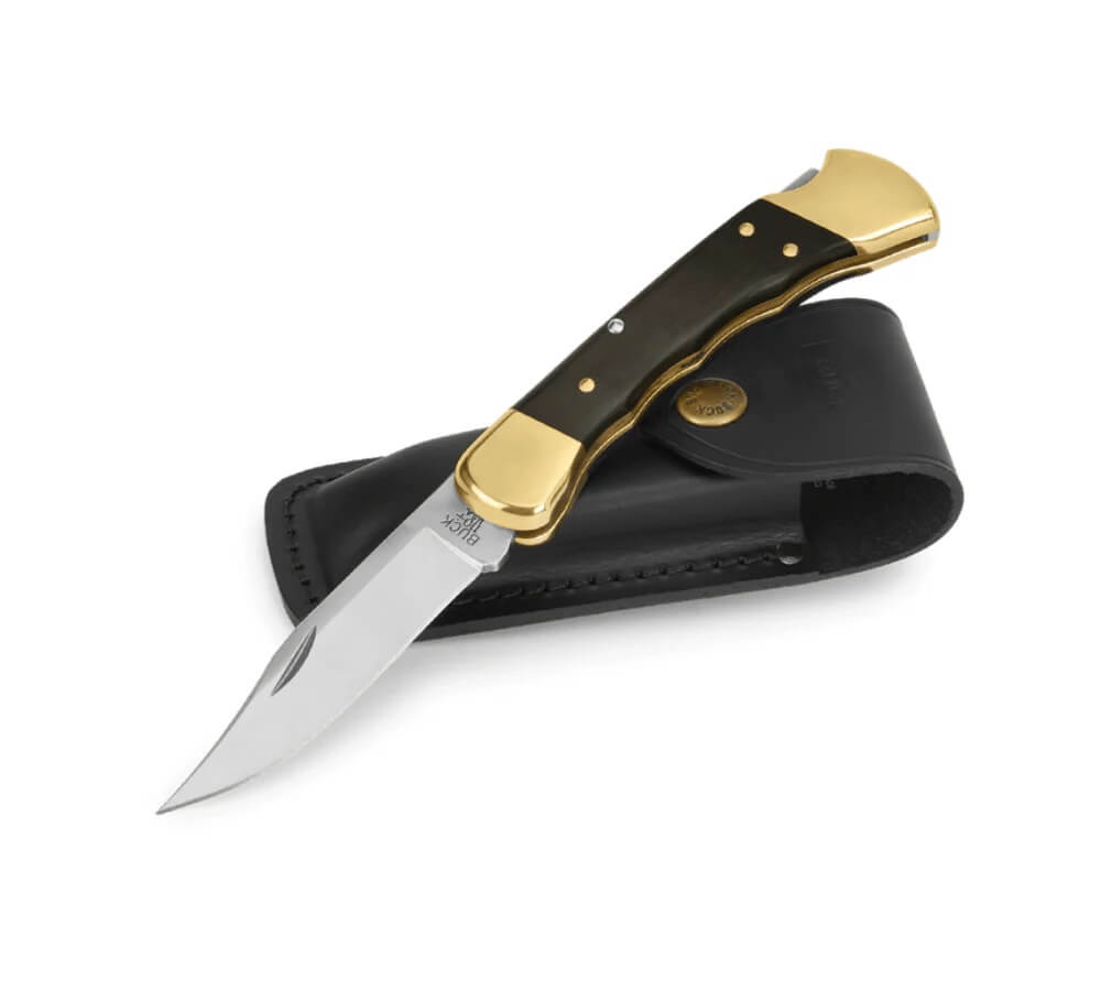 Navaja Buck Knives Folding Hunter 110 para caza y pesca con cacha Ortopédica