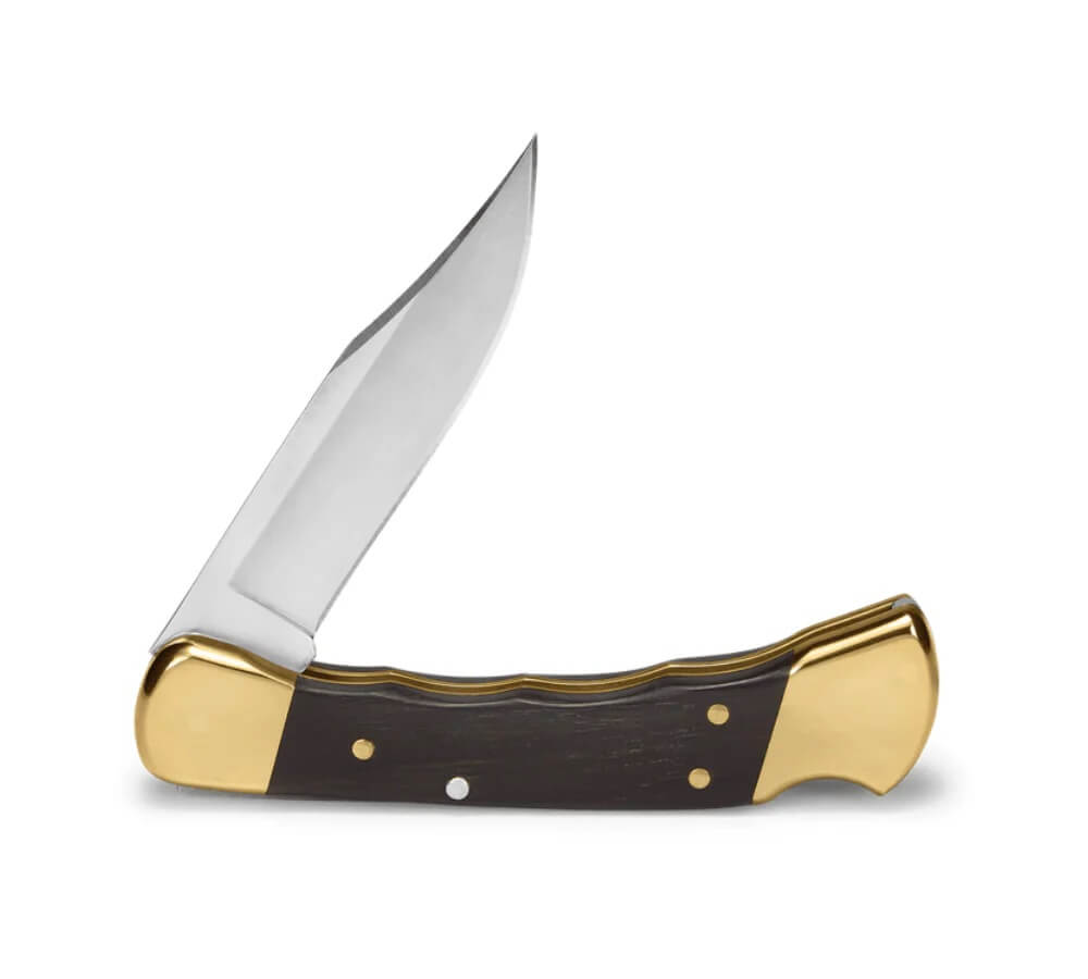 Navaja Buck Knives Folding Hunter 110 para caza y pesca con cacha Ortopédica