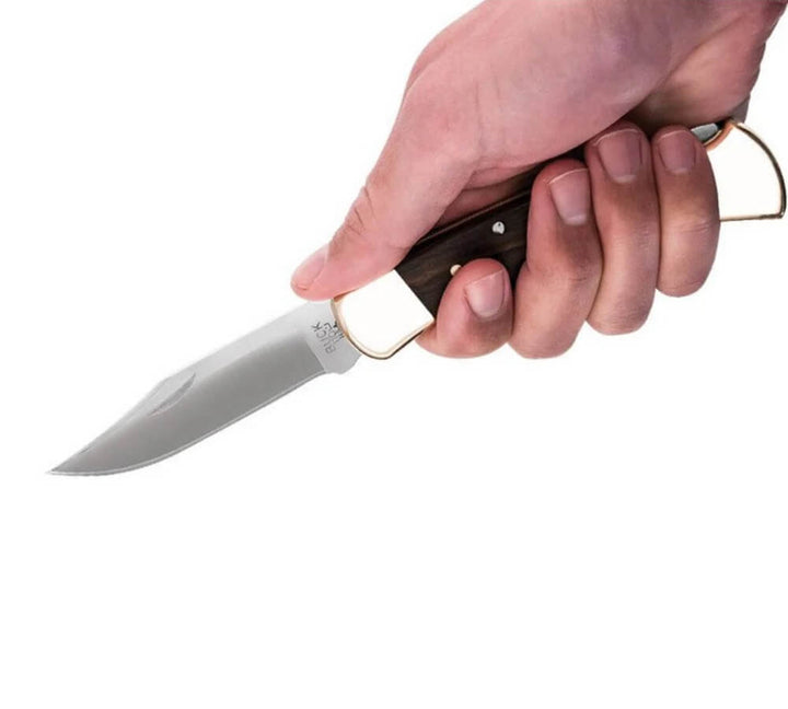 Navaja Buck Knives Folding Hunter 110 para caza y pesca con cacha Ortopédica
