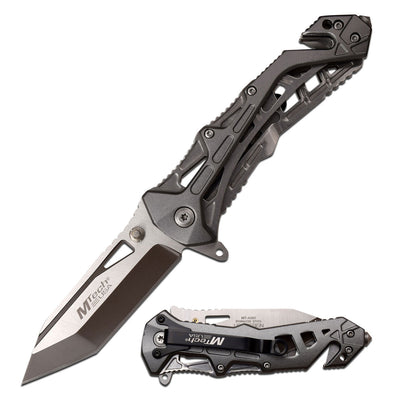 Navaja MTech USA BLACK & SATIN TWO TONE TANTO BLADE