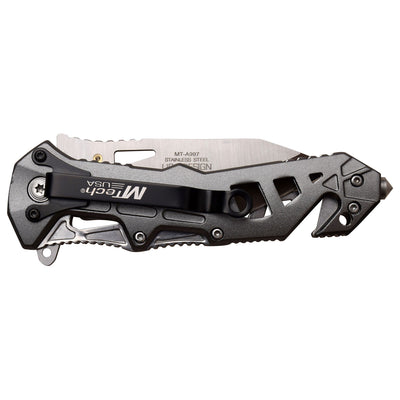 Navaja MTech USA BLACK & SATIN TWO TONE TANTO BLADE