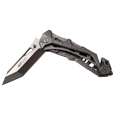 Navaja MTech USA BLACK & SATIN TWO TONE TANTO BLADE