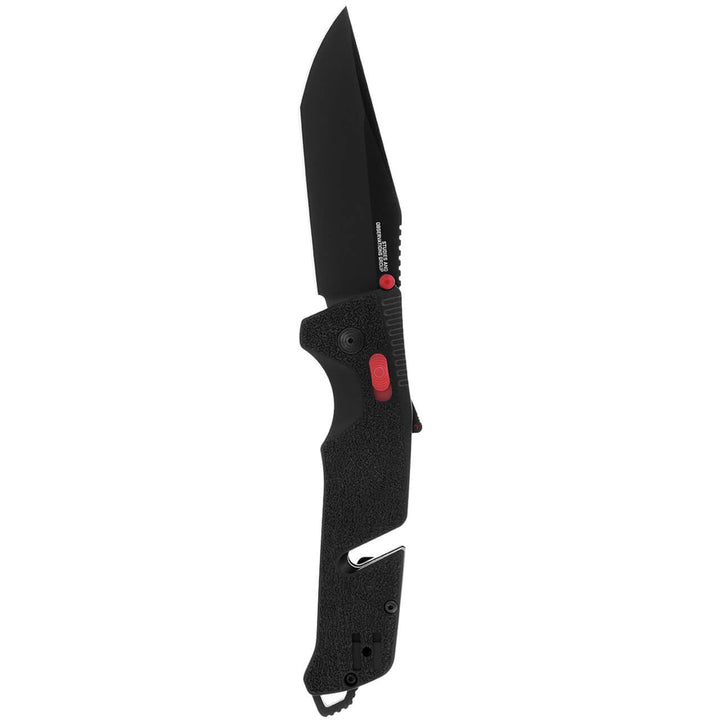 Navaja SOG Trident Mk3 Black Red Plain Blade