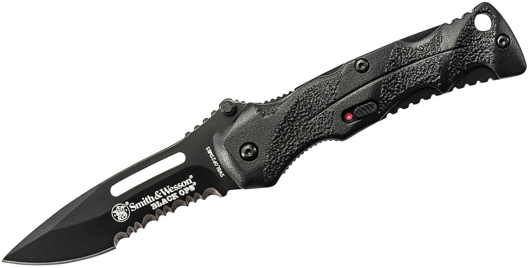 Navaja Smith & Wesson Black Ops 2 Black Blade Serrated