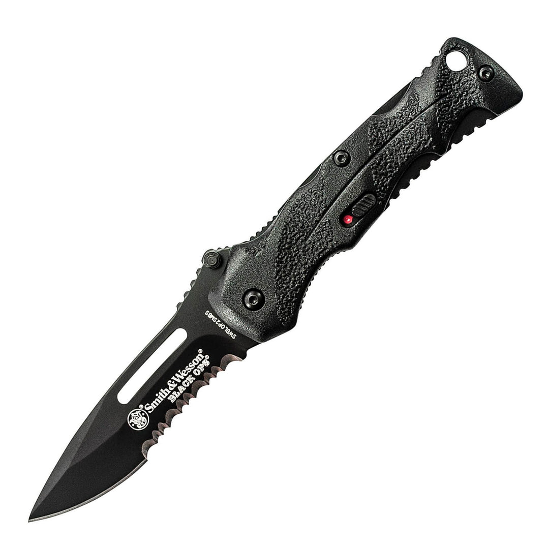 Navaja Smith & Wesson Black Ops 2 Black Blade Serrated