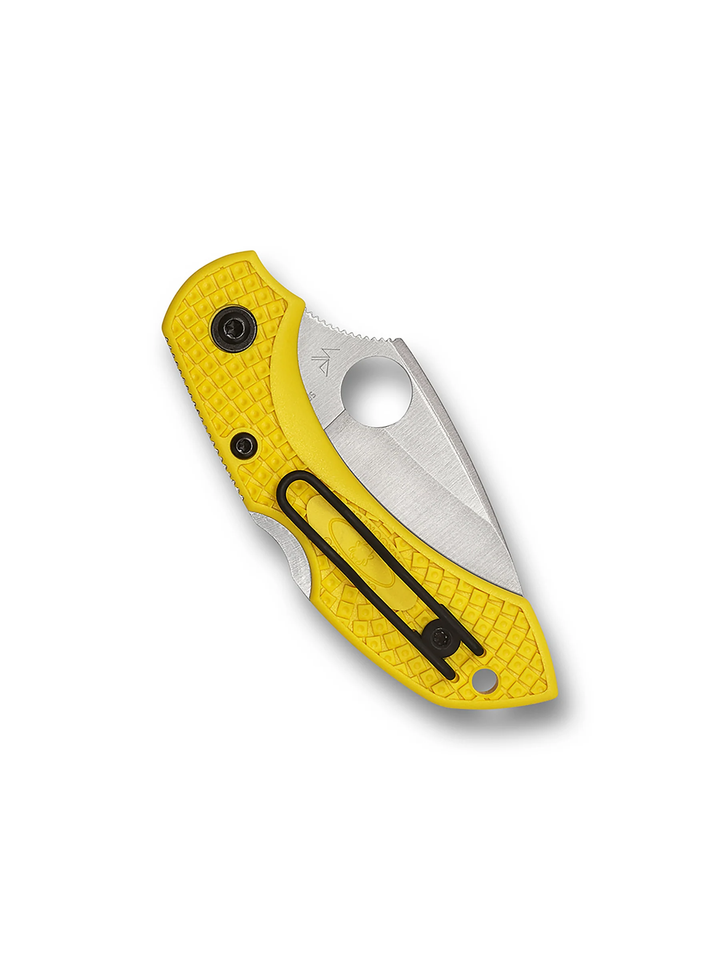 Navaja Spyderco Dragonfly 2 Salt Hoja Serrada de Acero H2, Mango Amarillo