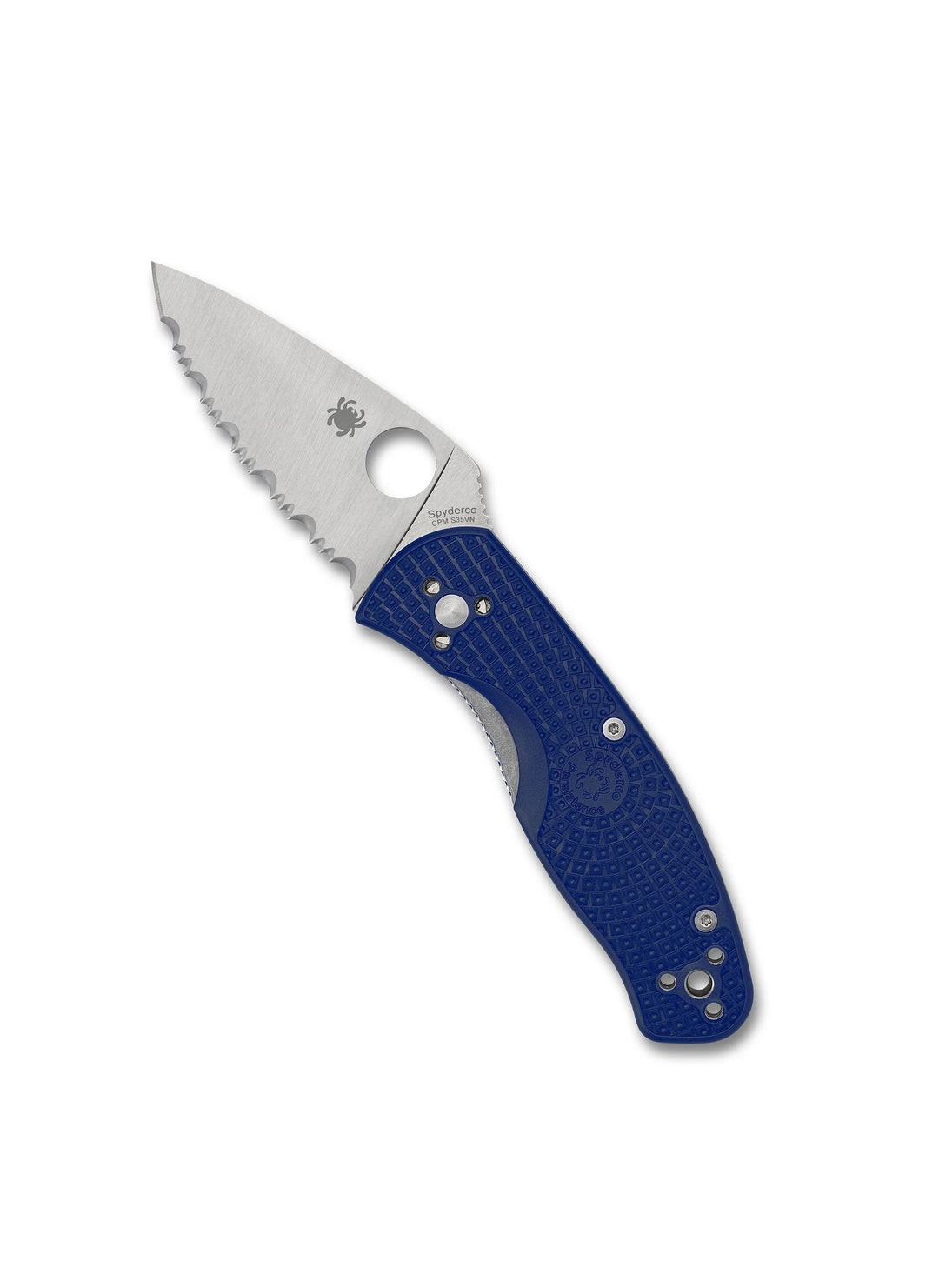Navaja Spyderco Persistence Lightweight de Acero CPM S35VN, Filo Serrado Azul