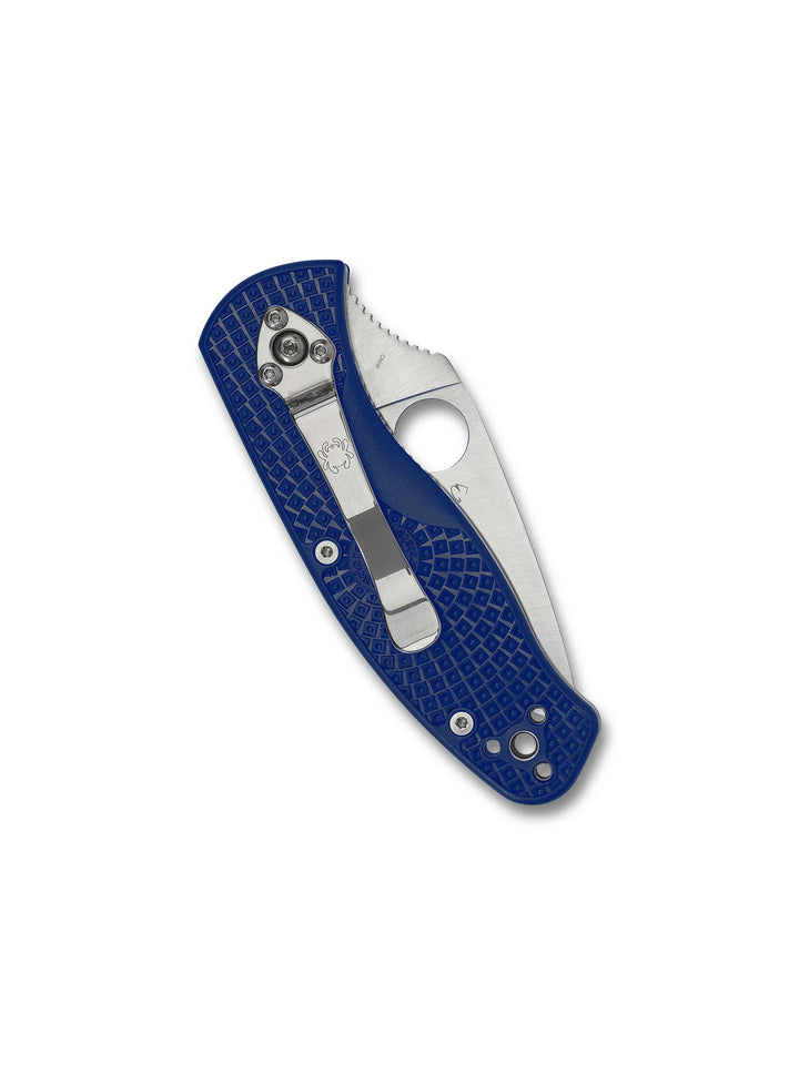 Navaja Spyderco Persistence Lightweight de Acero CPM S35VN, Filo Serrado Azul