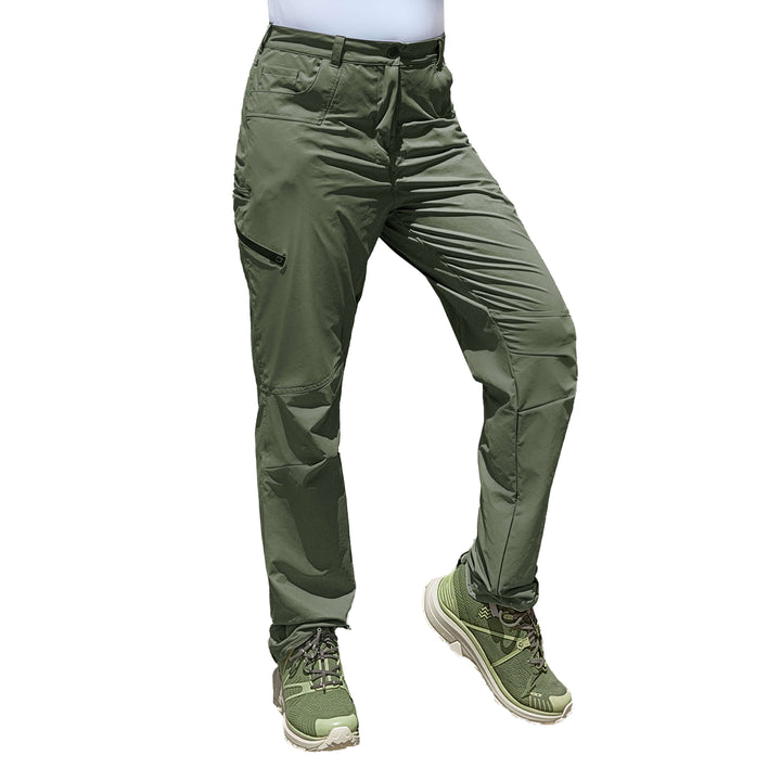 PANTALON HIKING STRETCH DAMA OLIVO