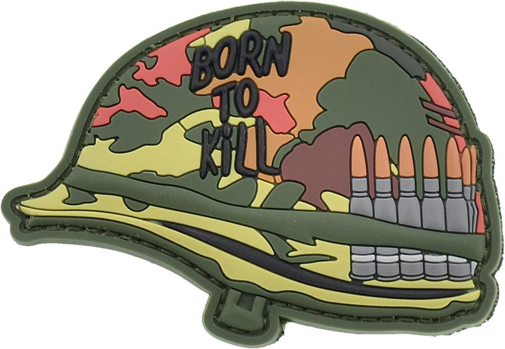PARCHE CASCO MILITAR Born to Kill 8.5X5CM