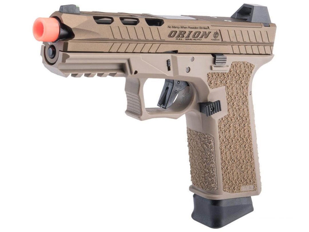 PISTOLA Poseidon Orion Combat Gas Blowback TAN FULL AUTO