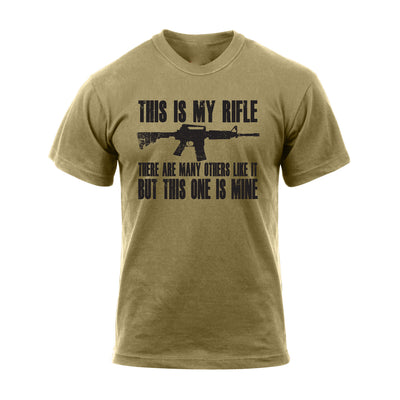 PLAYERA This Is My Rifle COYOTE BROWN