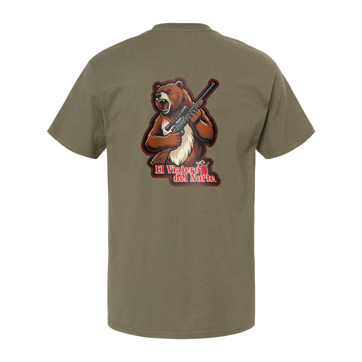 PLAYERA OSO VERDE OLIVO